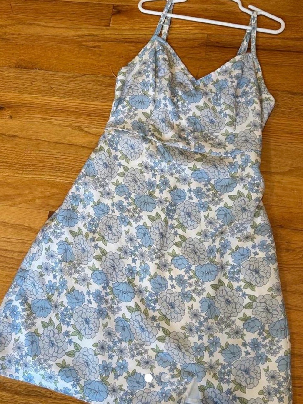 Hollister Blue and White Floral Mini Dress
